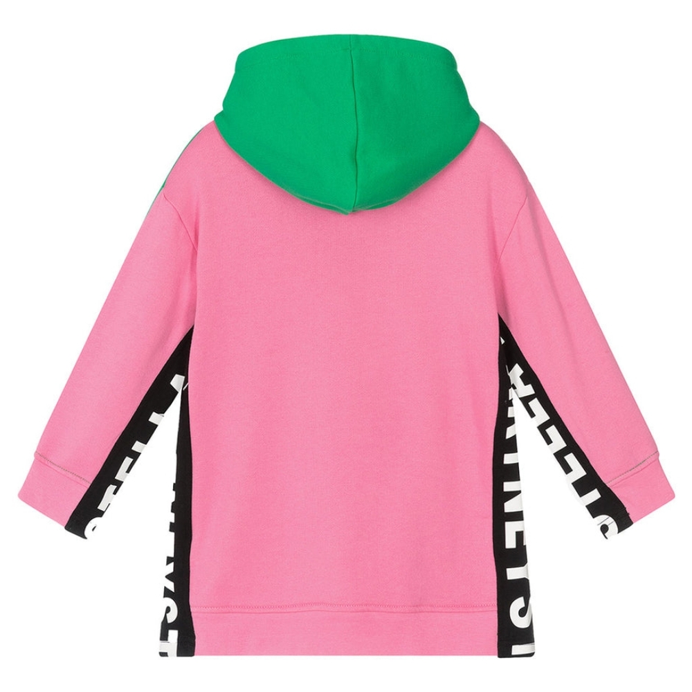 Stella McCartney Kids Green Logo Tape Hoodie Dress - Picture 5 of 5